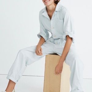Madewell x As Ever Coveralls Jumpsuit in Mint, S